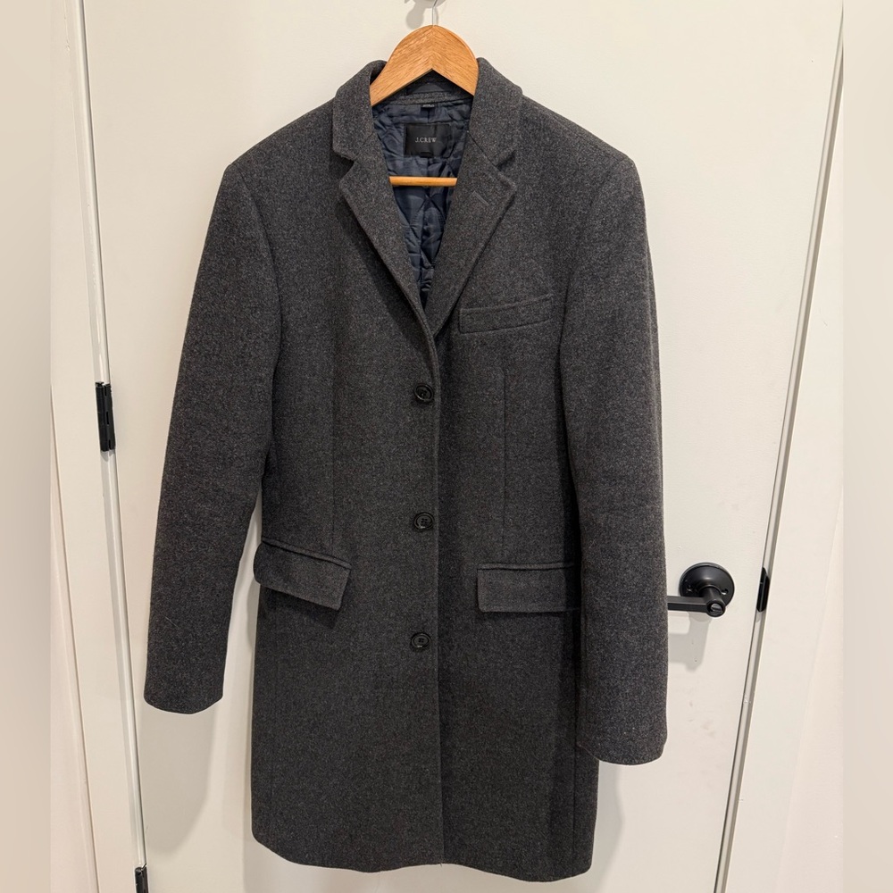 J. Crew Charcoal Wool Blend Coat